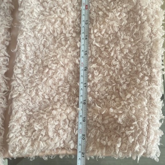 H&M S 2 Blush Pink Open-Front Fuzzy Soft Teddy Bear Jacket - Picture 9 of 9